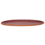 Dexam Sintra Glazed Terracotta 47.5cm x 20.5cm Oval Serving Platter - Berry
