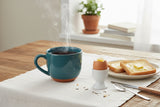 Dexam Sintra Glazed 350ml Terracotta Mug - Ink Blue