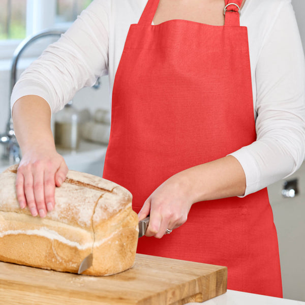 Dexam Love Colour 100% Cotton Adult Apron - Scarlet
