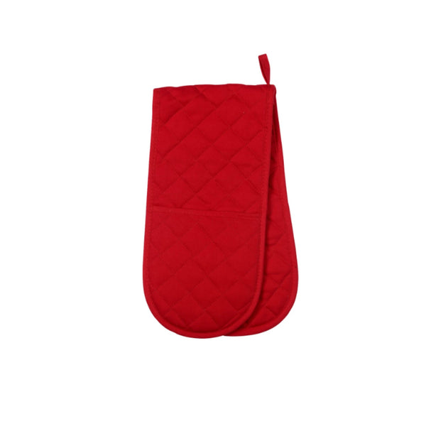 Dexam Love Colour Cotton Double Oven Gloves - Scarlet