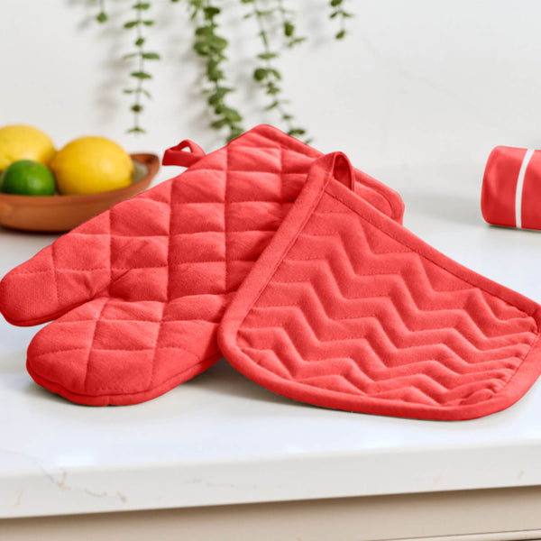 Dexam Love Colour Cotton Pot Grab - Scarlet