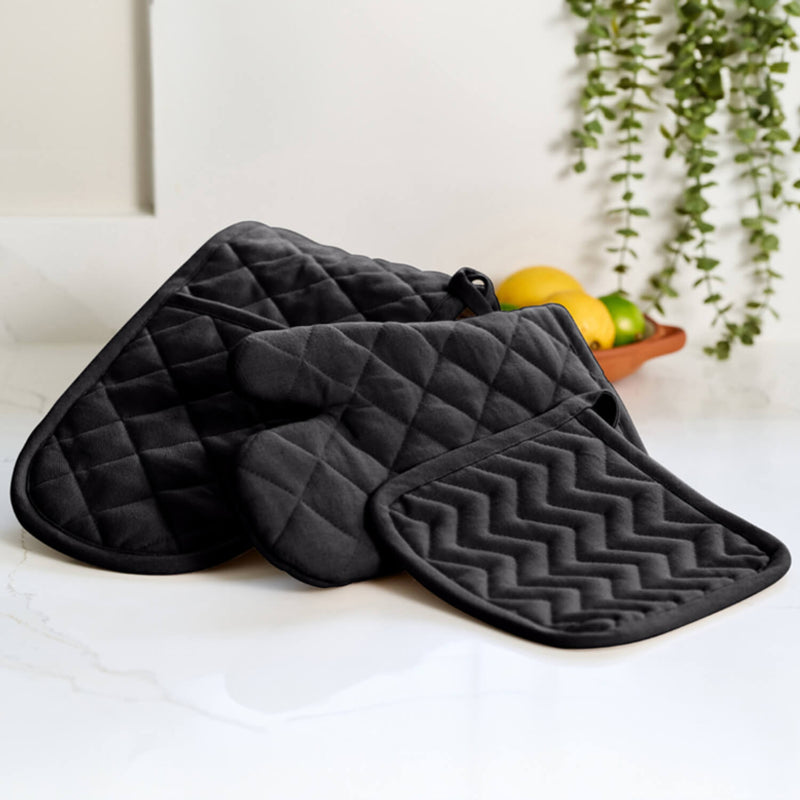 Dexam Love Colour Cotton Pot Grab - True Black