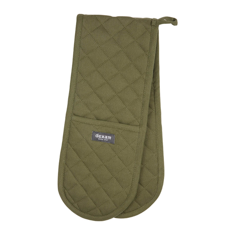 Dexam Love Colour Double Oven Glove - Olive Green