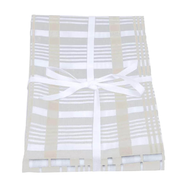 Dexam Love Colour 3-Piece Extra Large Cotton Tea Towels - Stone