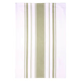 Dexam Love Colour Cotton Striped Tea Towel - Sage