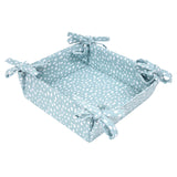 Dexam Sintra Recycled Cotton Spotted Bread Basket - Duck Egg
