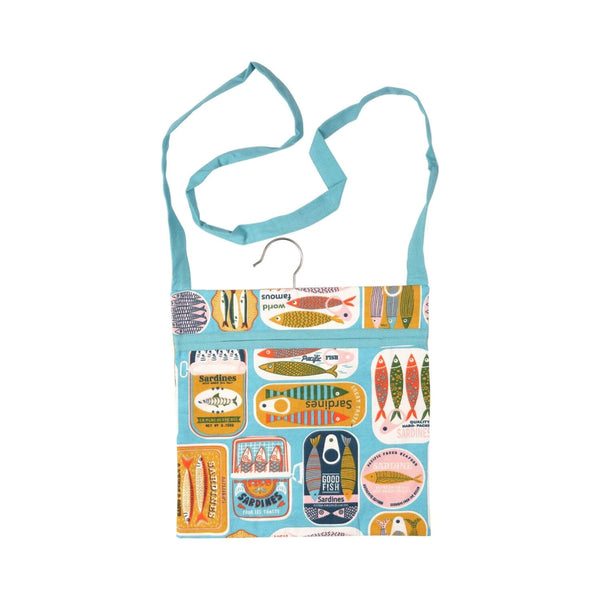 Dexam Sardines Cotton Peg Bag - Blue