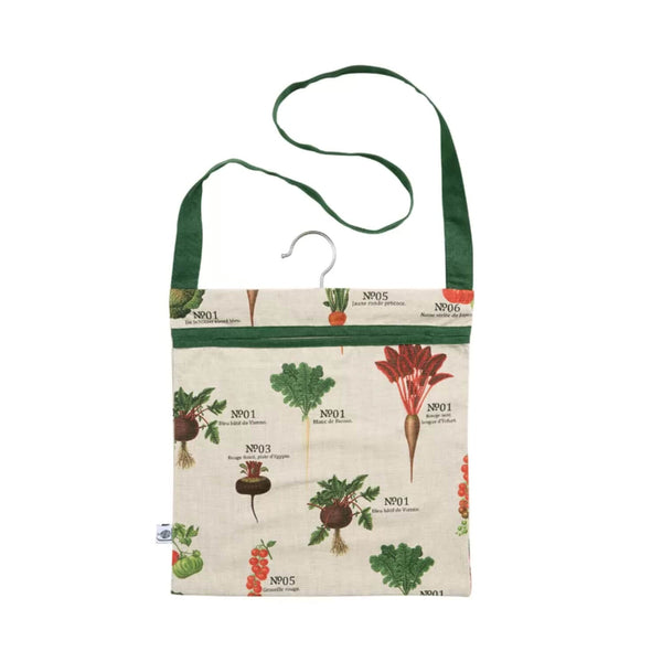 RHS Benary Vegetable 100% Cotton Peg Bag - Stone