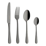 Grunwerg Windsor Stainless Steel 16-Piece Cutlery Set - Black Finish