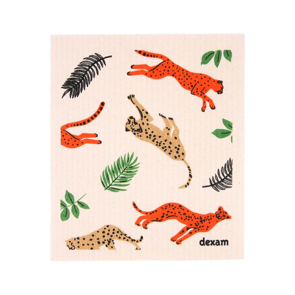 Dexam Swedish Compostable Dishcloth - Leopard Print