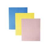 Dexam Swedish Pack of 3 Compostable Dish Cloths - Pastel Pink, Yellow, Blue