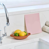 Dexam Swedish Pack of 3 Compostable Dish Cloths - Pastel Pink, Yellow, Blue
