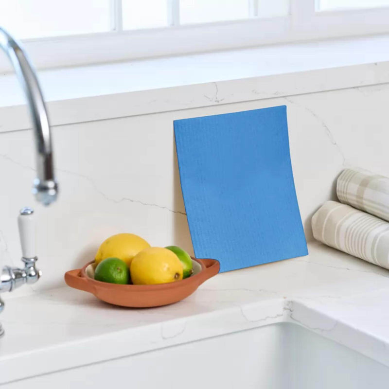 Dexam Swedish Pack of 3 Compostable Dish Cloths - Pastel Pink, Yellow, Blue