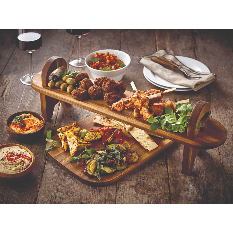 Denby James Martin 60cm Long Raised Wood Serving Board Set