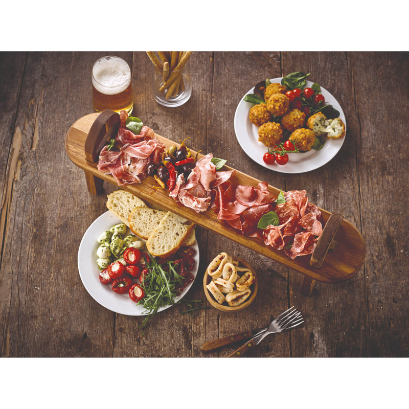 Denby James Martin 60cm Long Raised Wood Serving Board Set