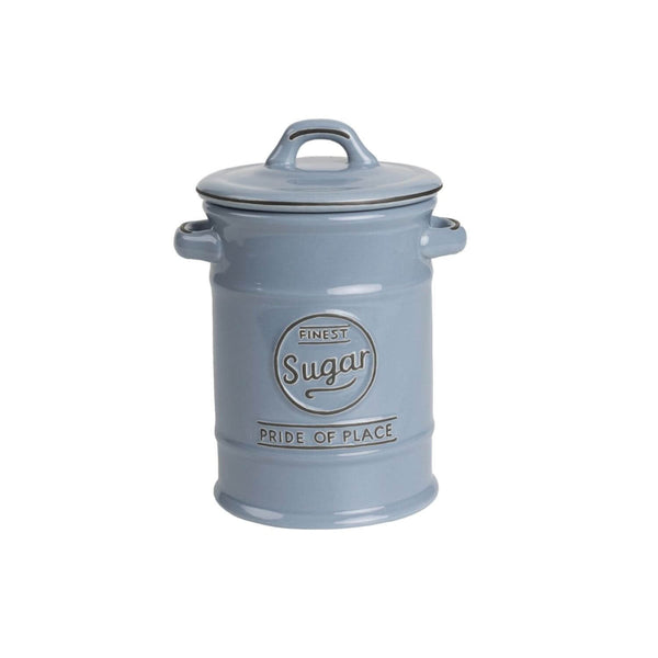 Pride of Place Vintage Ceramic Sugar Jar - Blue