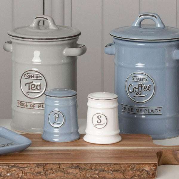 Pride of Place Vintage Ceramic Pepper Shaker - Blue