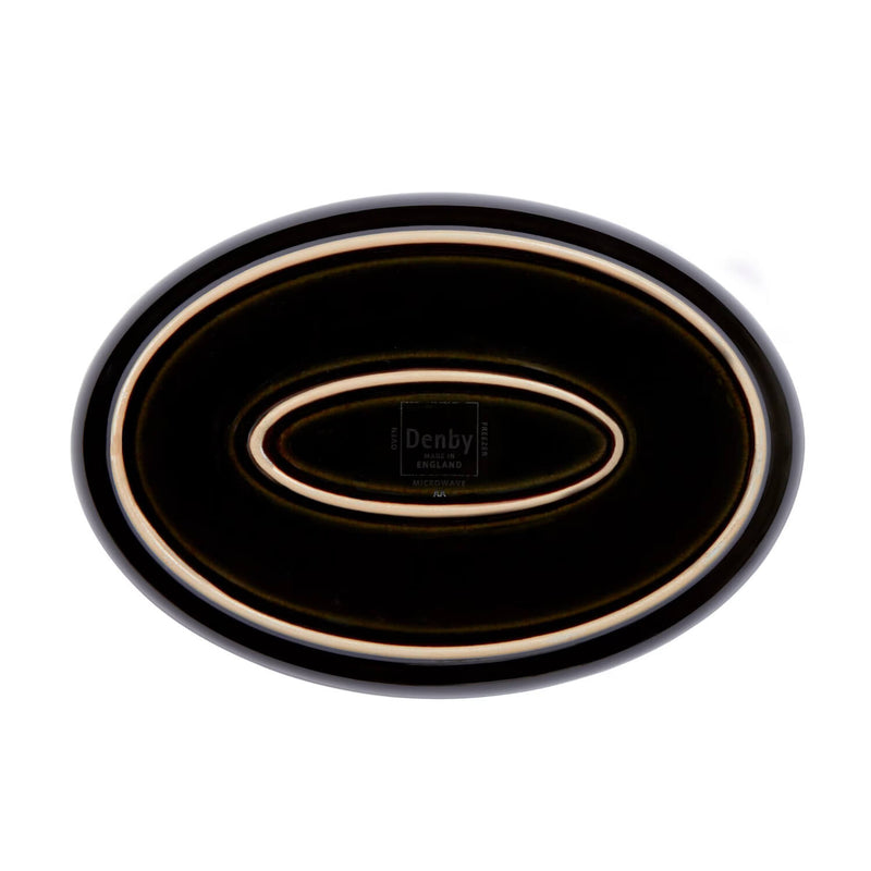 Denby Stoneware 27cm Medium Oval Tray - Halo