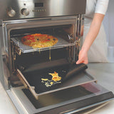 NoStik Reusable Heavy Duty 40cm x 60cm Oven Protector - Black