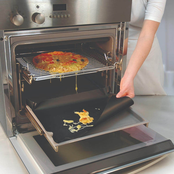 NoStik Reusable Heavy Duty 40cm x 60cm Oven Protector - Black