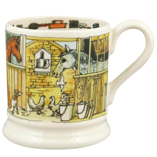 Emma Bridgwater Half Pint Mug - Down At The Stables