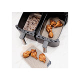 NoStik Reusable Dual Basket Air Fryer Liners - Pack of 4