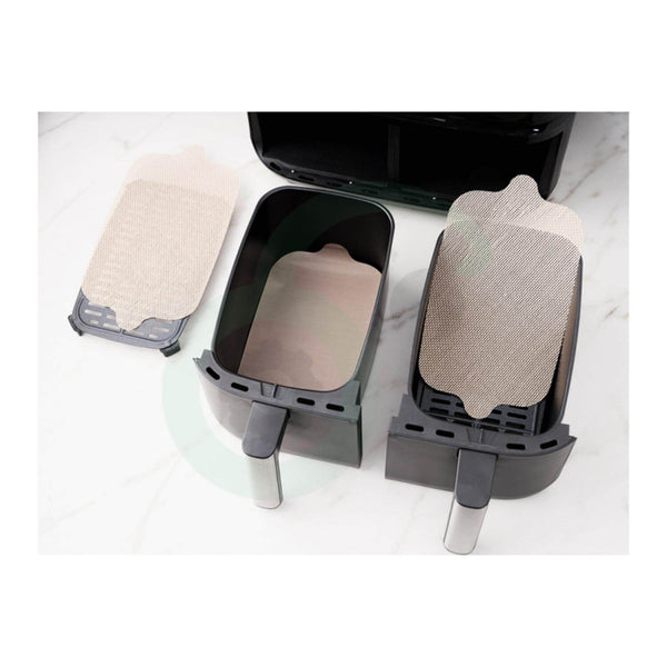 NoStik Reusable Dual Basket Air Fryer Liners - Pack of 4