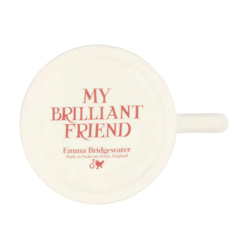 Emma Bridgewater Pink Toast Half Pint Mug - My Brilliant Friend