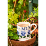 Emma Bridgewater Half Pint Mug - Blue Pansies - Mum