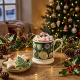 Emma Bridgewater Festive Half Pint Mug - Christmas Dresser - Green