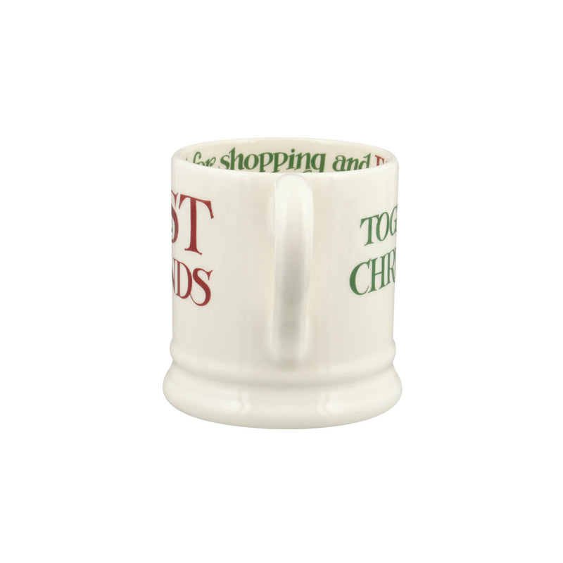 Emma Bridgewater Festive Half Pint Mug - Christmas Toast of Best Friends