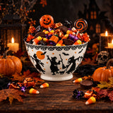 Emma Bridgewater Halloween 16cm Medium Old Bowl - Dancing Witches
