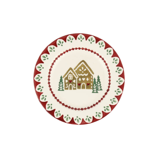 Emma Bridgewater Christmas 16cm Small Side Plate - Gingerbread House