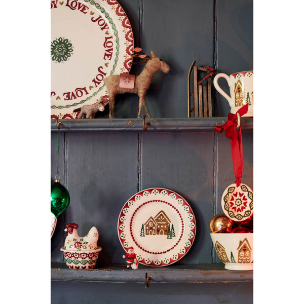 Emma Bridgewater Christmas 16cm Small Side Plate - Gingerbread House