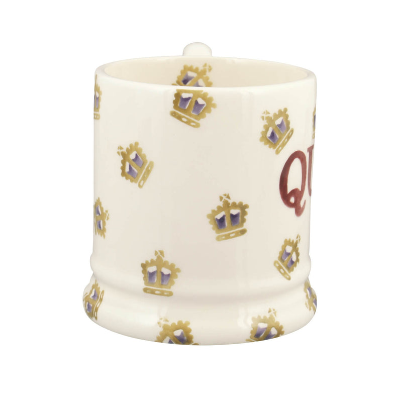 Emma Bridgewater Crowns Half Pint Mug - Queen