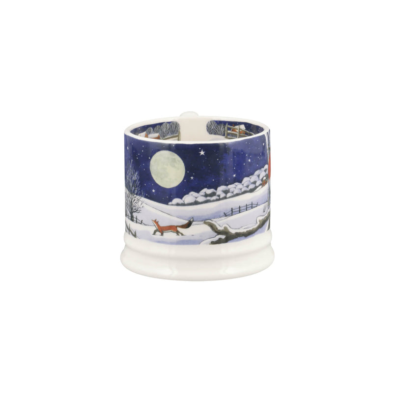 Emma Bridgewater 175ml Small Festive Mug - Midnight Robin