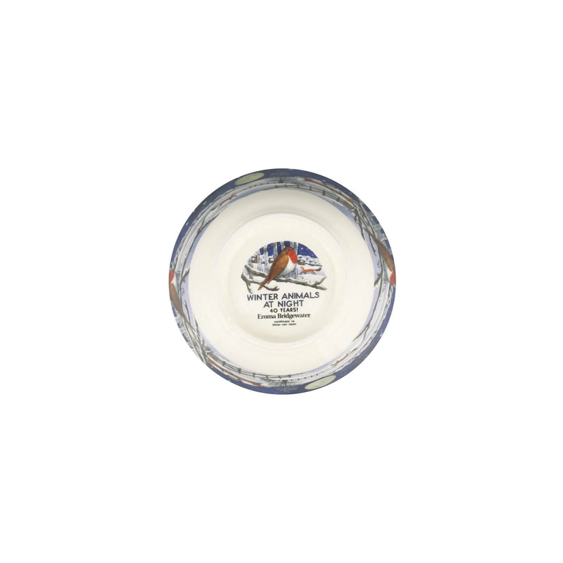 Emma Bridgewater Christmas Small Old Bowl - Midnight Robin