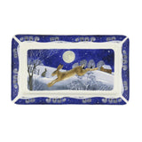 Emma Bridgewater Earthenware Medium Oblong Plate - Midnight Hare