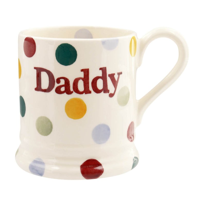 Emma Bridgewater Polka Dot Half Pint Mug - Daddy