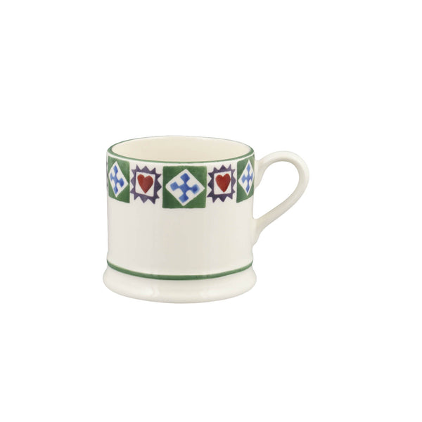 Emma Bridgewater 175ml Small Festive Mug - Christmas Quilt
