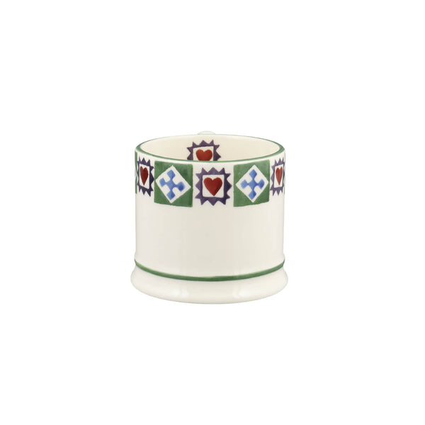 Emma Bridgewater 175ml Small Festive Mug - Christmas Quilt