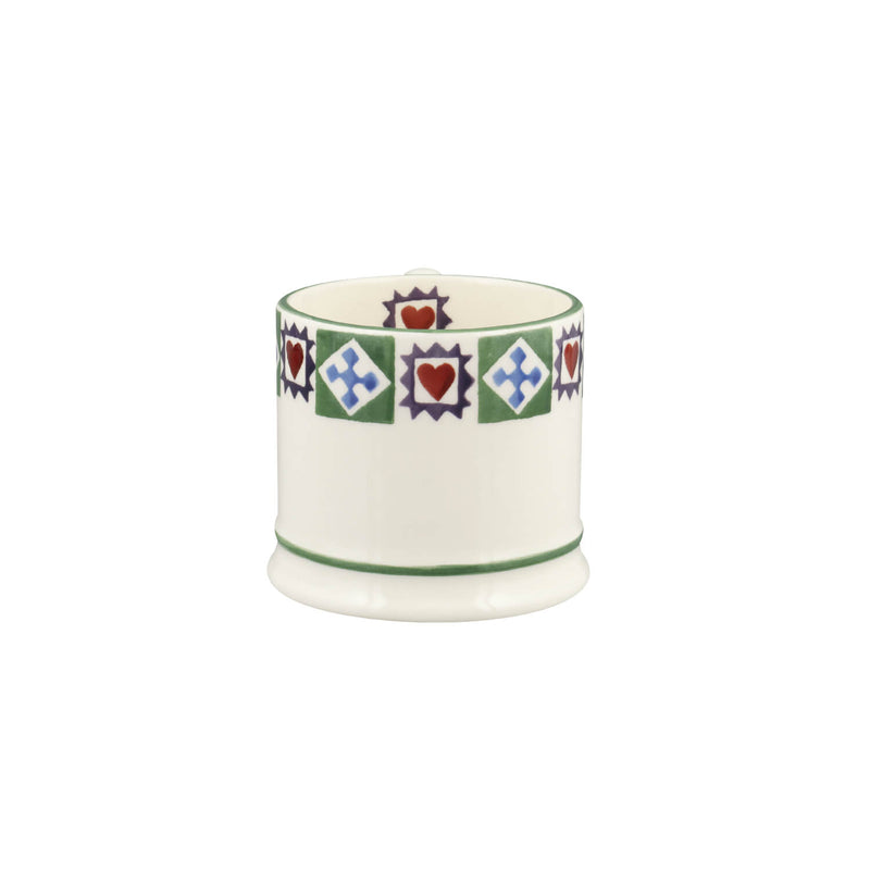 Emma Bridgewater 175ml Small Festive Mug - Christmas Quilt
