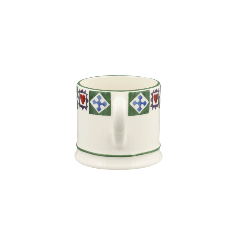 Emma Bridgewater 175ml Small Festive Mug - Christmas Quilt