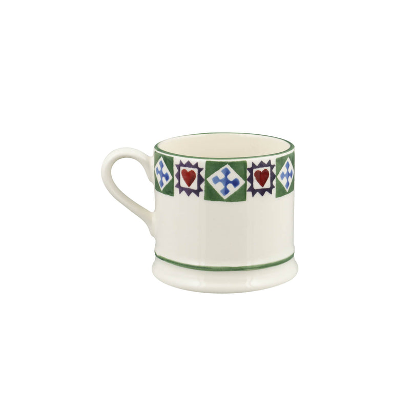 Emma Bridgewater 175ml Small Festive Mug - Christmas Quilt