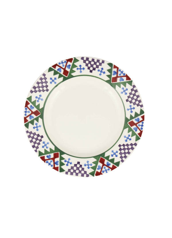 Emma Bridgewater 22cm Christmas Medium Dinner Plate - Christmas Quilt