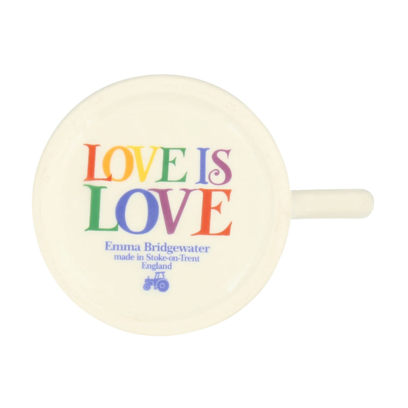 Emma Bridgewater Rainbow Toast Half Pint Mug - Love Is Love