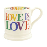 Emma Bridgewater Rainbow Toast Half Pint Mug - Love Is Love