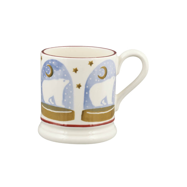 Emma Bridgewater Festive Half Pint Mug - Polar Bear Snow Globe
