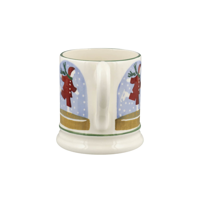 Emma Bridgewater Festive Half Pint Mug - Ice Skater Snow Globe