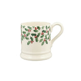 Emma Bridgewater Festive Half Pint Mug - Scattered Holly